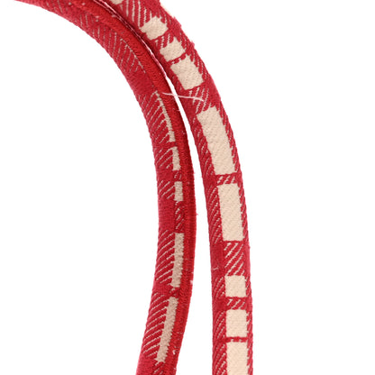 Christian Dior Canvas Embroidered Medium Check'n'Dior Book Tote Red Multicolor 11 of 11