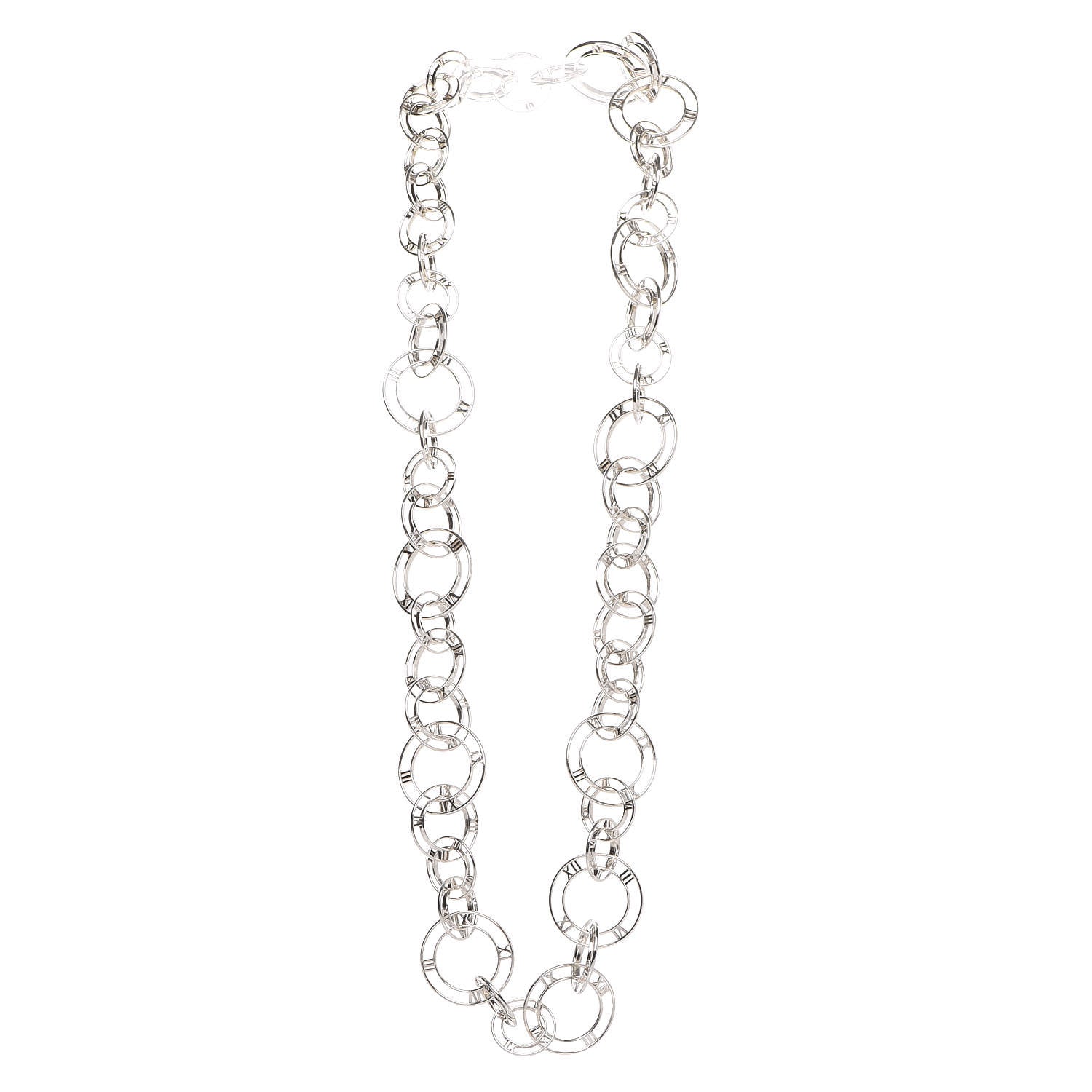 Tiffany Sterling Silver Atlas Link Necklace 3 of 5