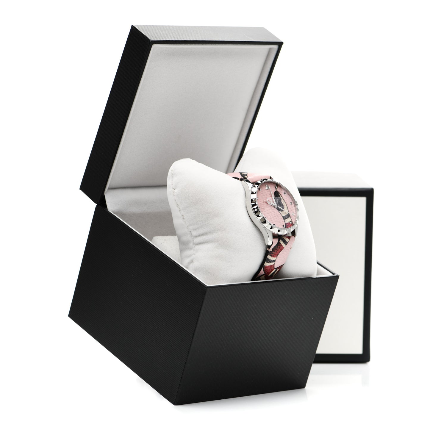 Stainless Steel Calfskin 38mm Le Marche Des Merveilles Snake Quartz Watch Pink