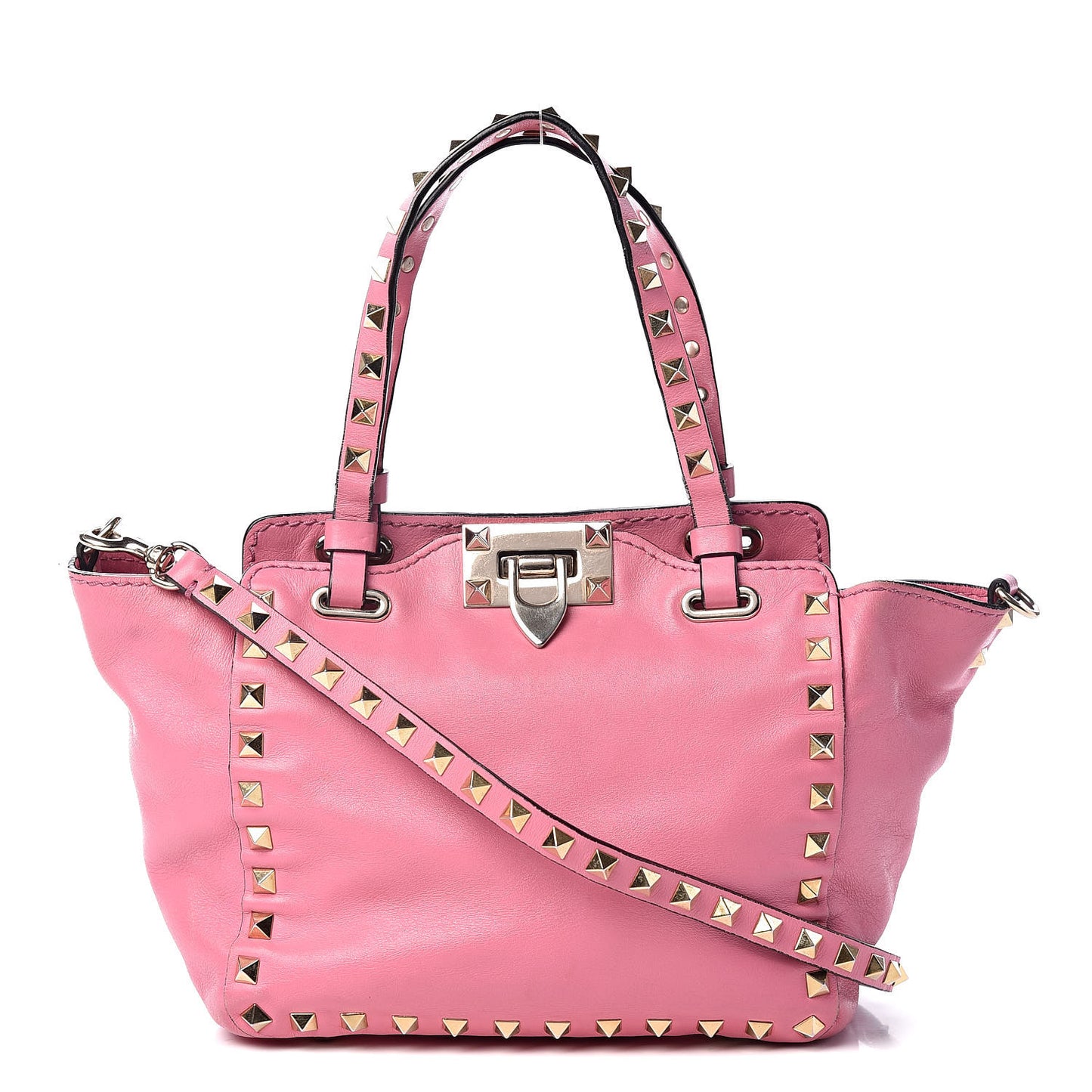 Vitello Mini Rockstud Tote Ninphea