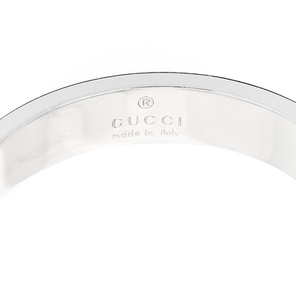 Gucci 18K White Gold 4mm Icon Thin Band Ring 60 9 4 of 7