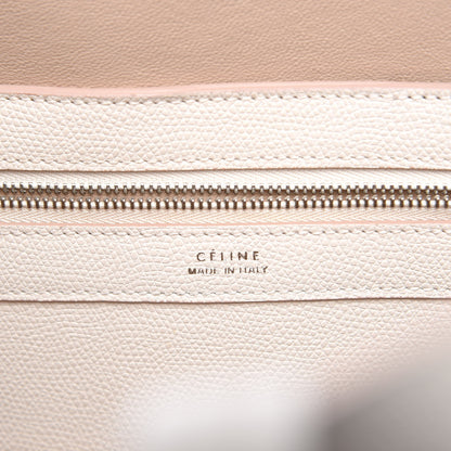 Celine Grained Calfskin Medium Horizontal Cabas Phantom White 6 of 15