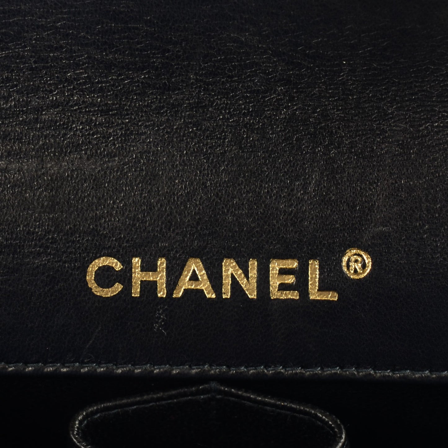 Lambskin Quilted East West Chocolate Bar Flap Black