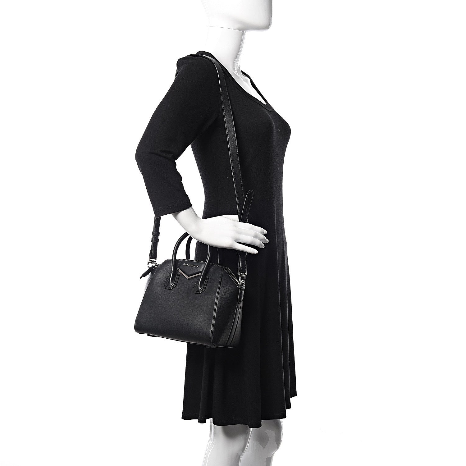 Givenchy Calfskin Mini Metal Antigona Black 2 of 11