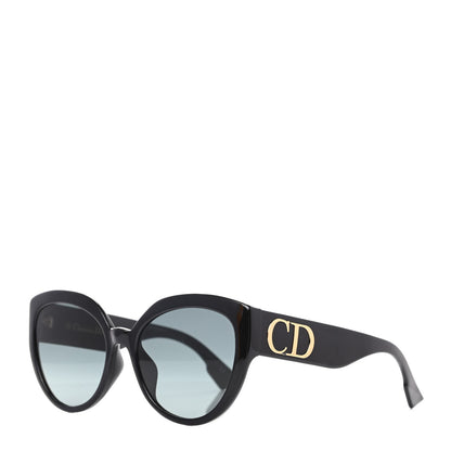 Christian Dior Acetate DDiorF Cat Eye Sunglasses Black 1 of 7