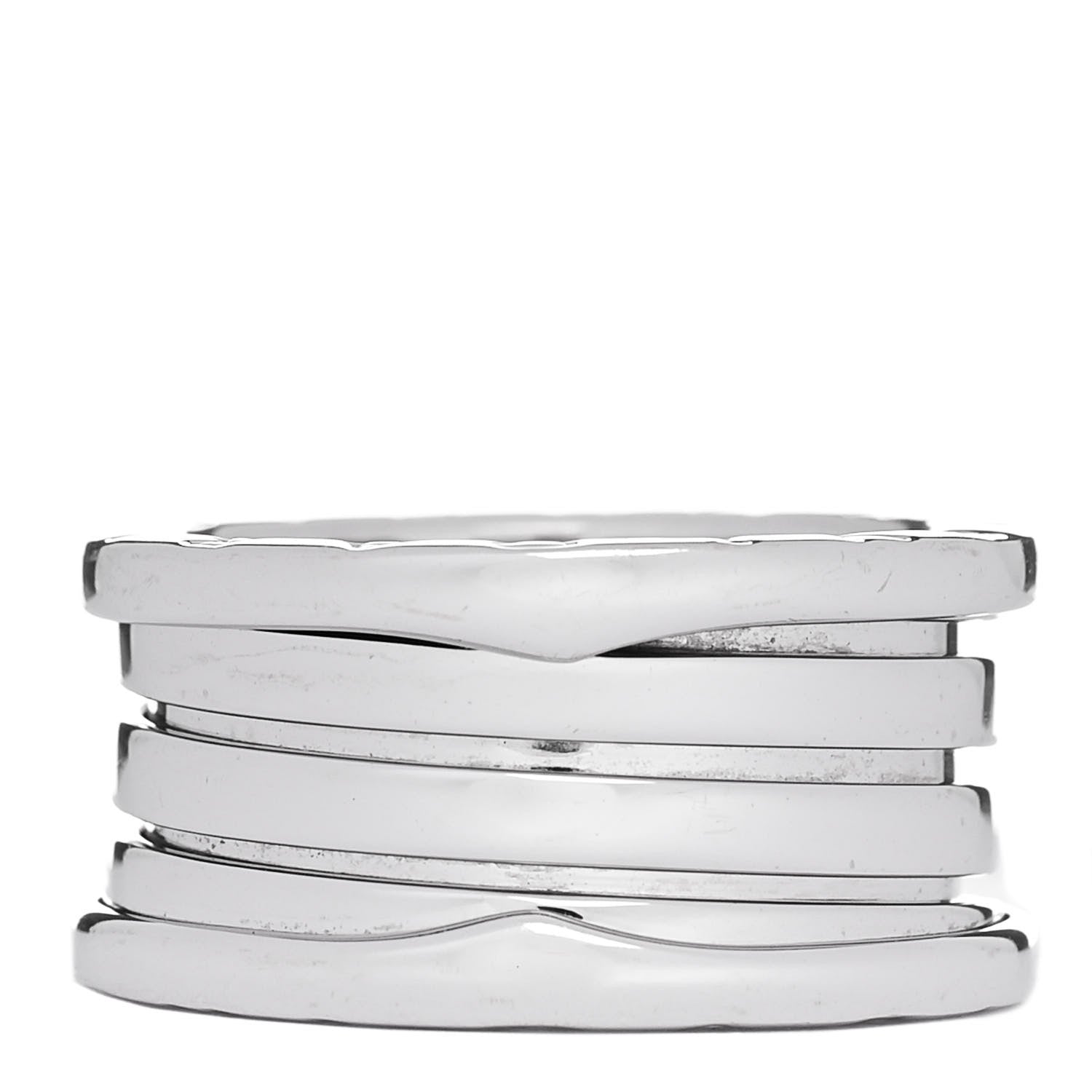 Bulgari 18K White Gold B.Zero1 Three-Band Ring 53 6.25 3 of 4