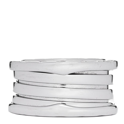 Bulgari 18K White Gold B.Zero1 Three-Band Ring 53 6.25 3 of 4