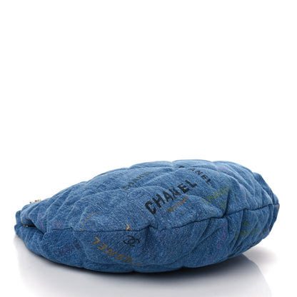 Chanel Denim Quilted Denim Mood Maxi Hobo Blue Multicolor 4 of 9
