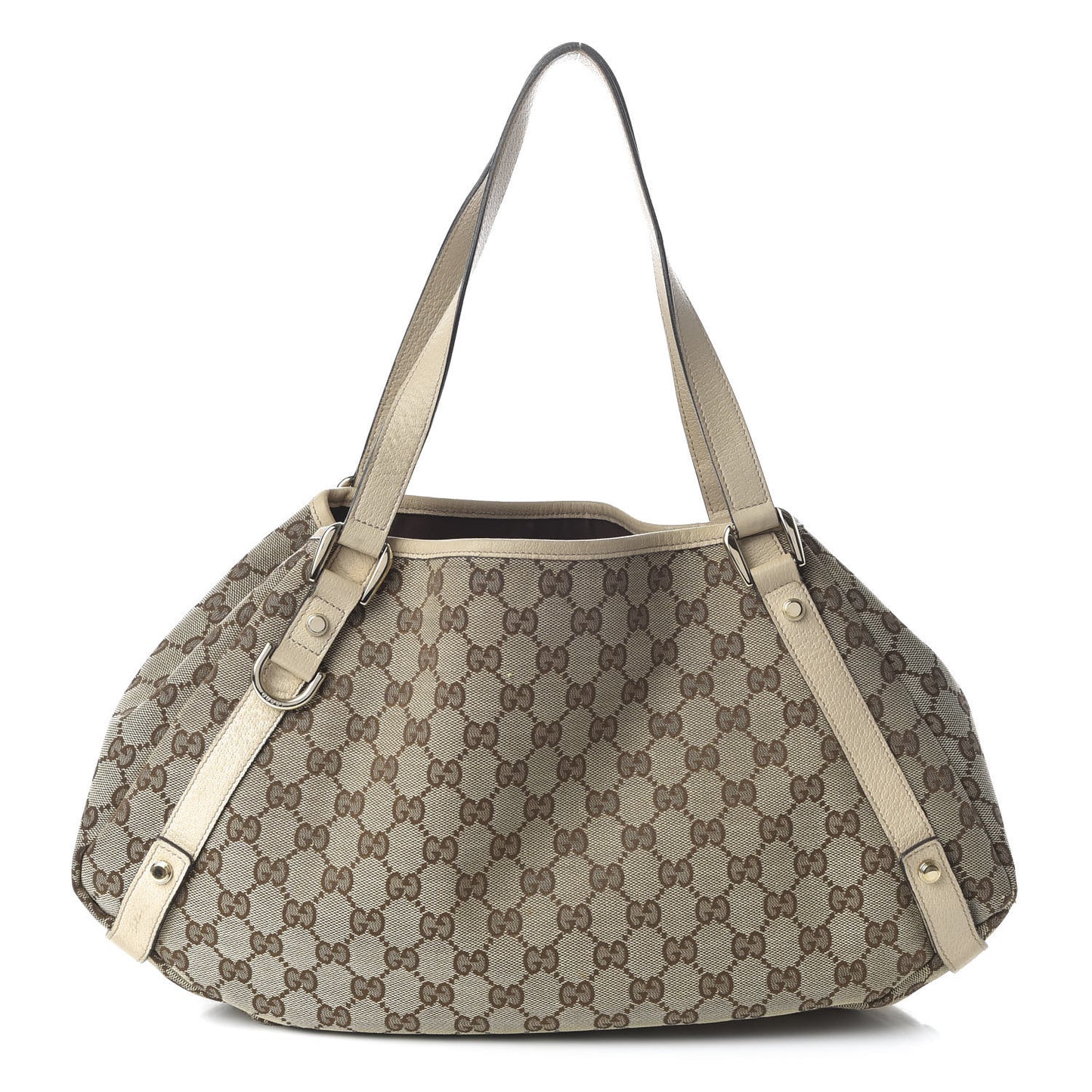 Monogram Medium Abbey Shoulder Bag Off White