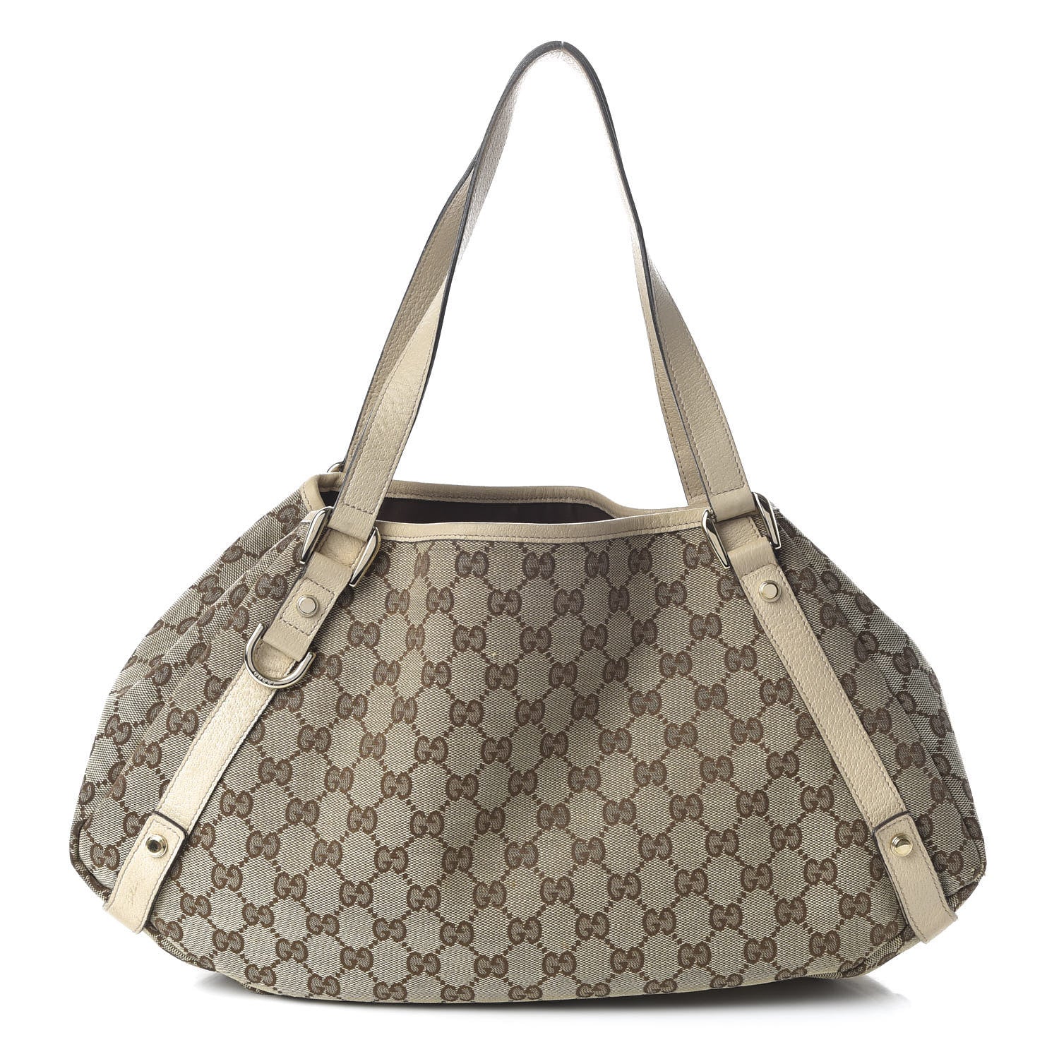 Gucci Monogram Medium Abbey Shoulder Bag Off White 1 of 10