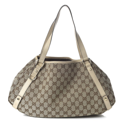 Gucci Monogram Medium Abbey Shoulder Bag Off White 1 of 10