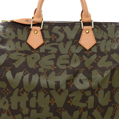 Louis Vuitton Monogram Graffiti Speedy 30 Kaki 7 of 9