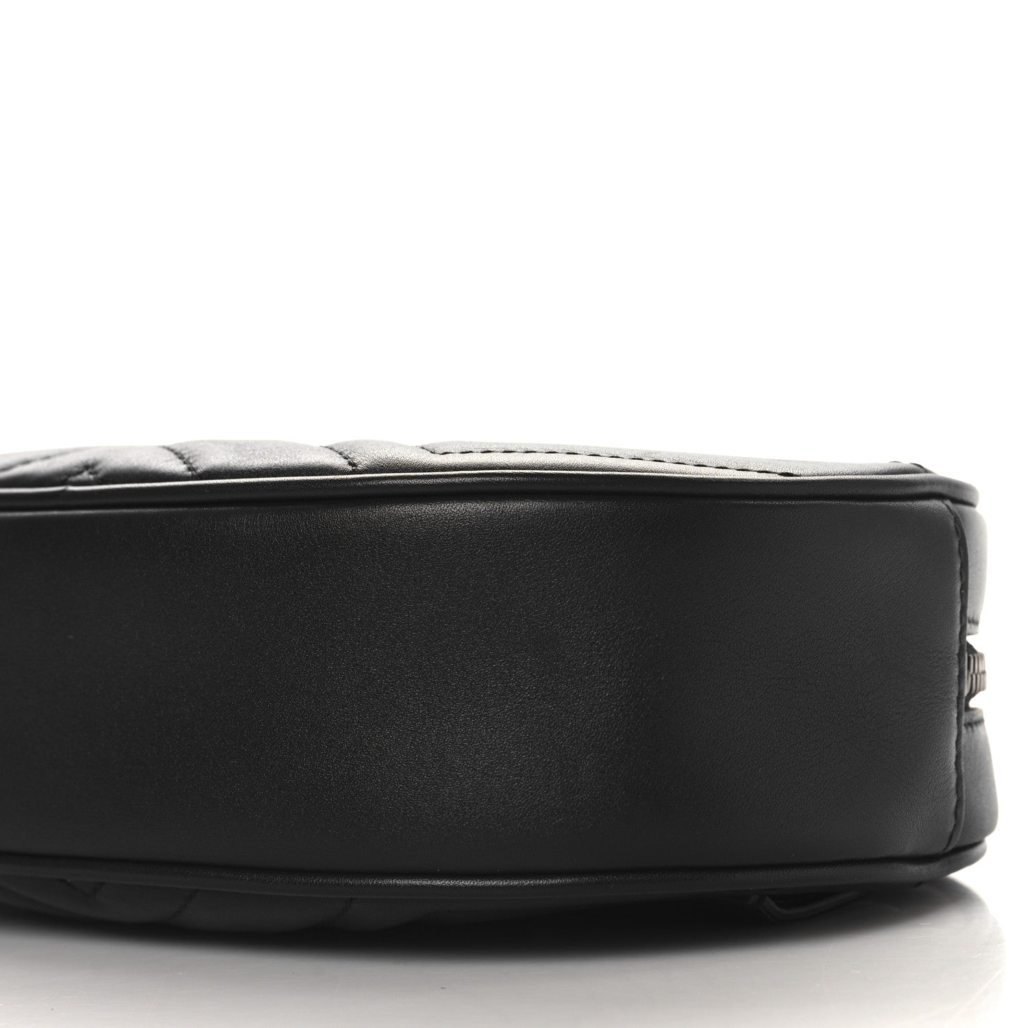 Gucci Calfskin Matelasse GG Marmont Belt Bag 85 34 Black 9 of 9