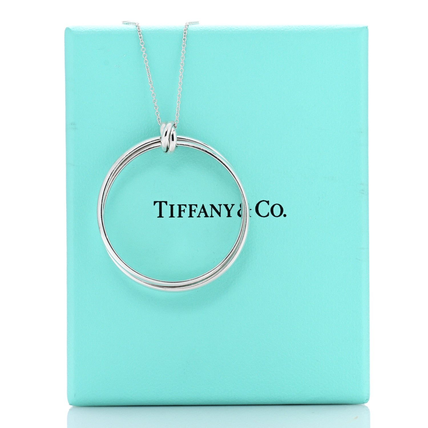Tiffany Sterling Silver Large Paloma's Melody Circle Pendant Necklace 5 of 5