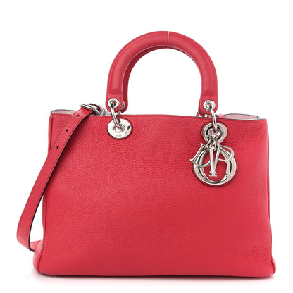Christian Dior Calfskin Medium Diorissimo Tote Fuchsia 3 of 13