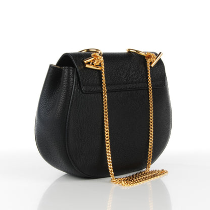 Chloe Grained Lambskin Drew Shoulder Bag Black 3 of 7