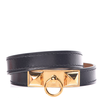 Hermes Box Rivale Double Tour Bracelet S Black 1 of 6