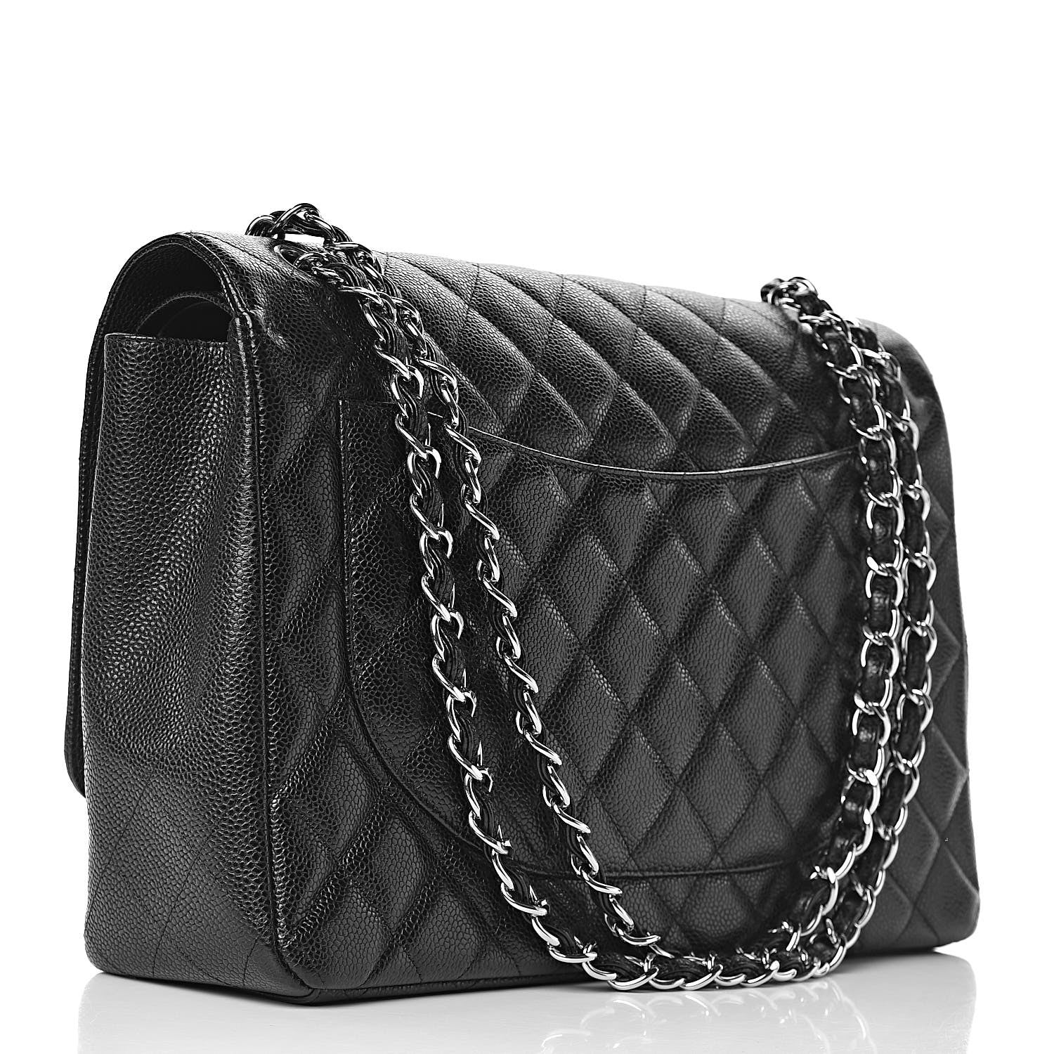 Chanel Caviar Quilted Maxi Double Flap Black 3 of 14