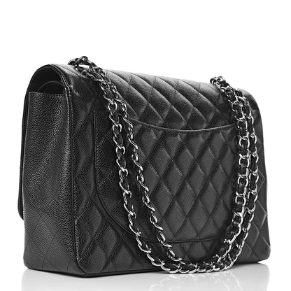 Chanel Caviar Quilted Maxi Double Flap Black 3 of 14