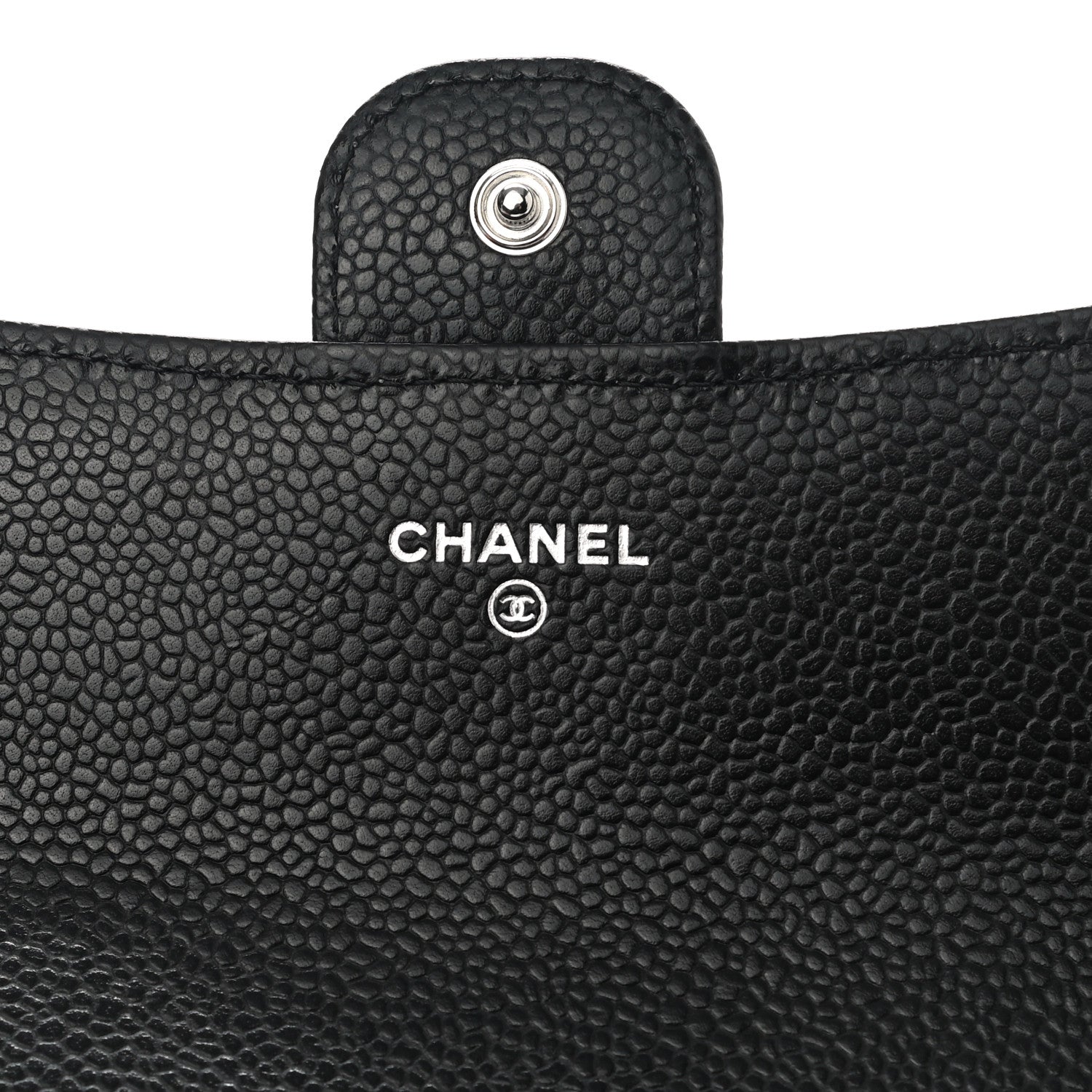 Chanel Caviar Quilted Large Gusset Flap Wallet Black 7 of 10