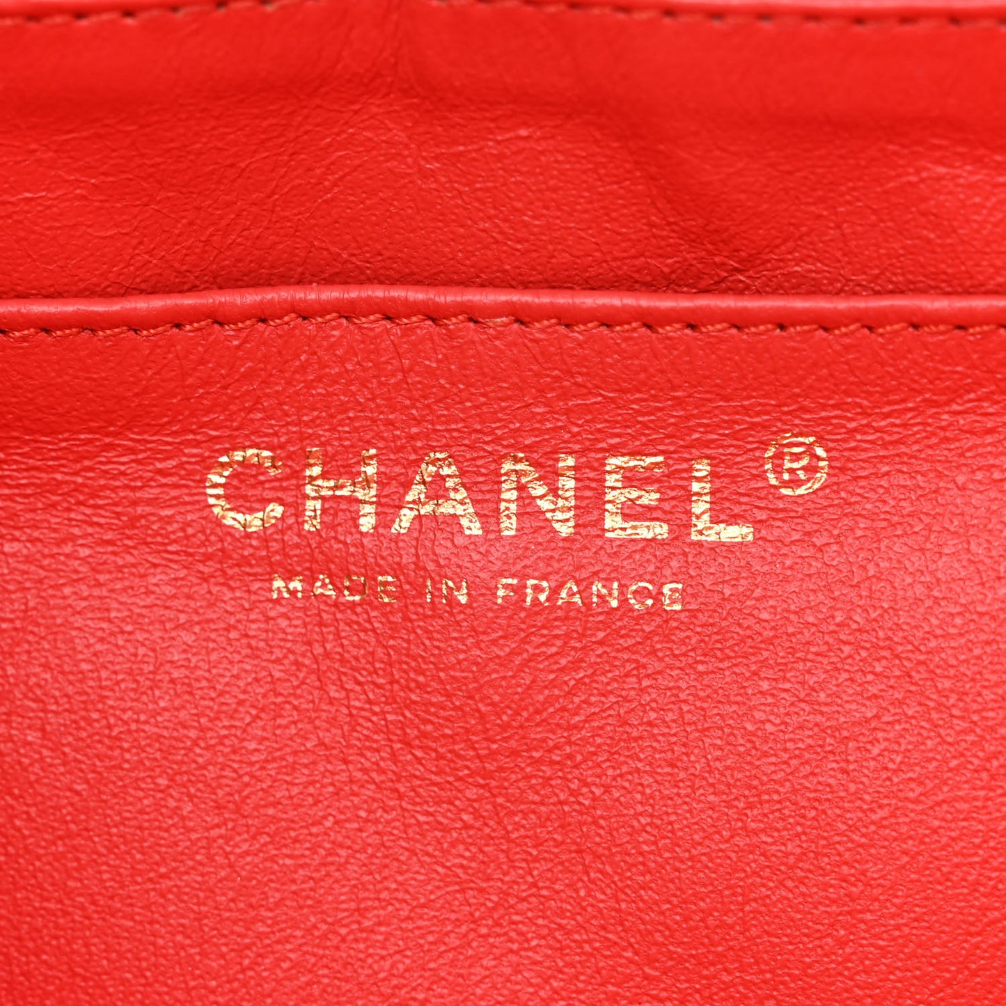 Lambskin Quilted XL Maxi Single Flap Red