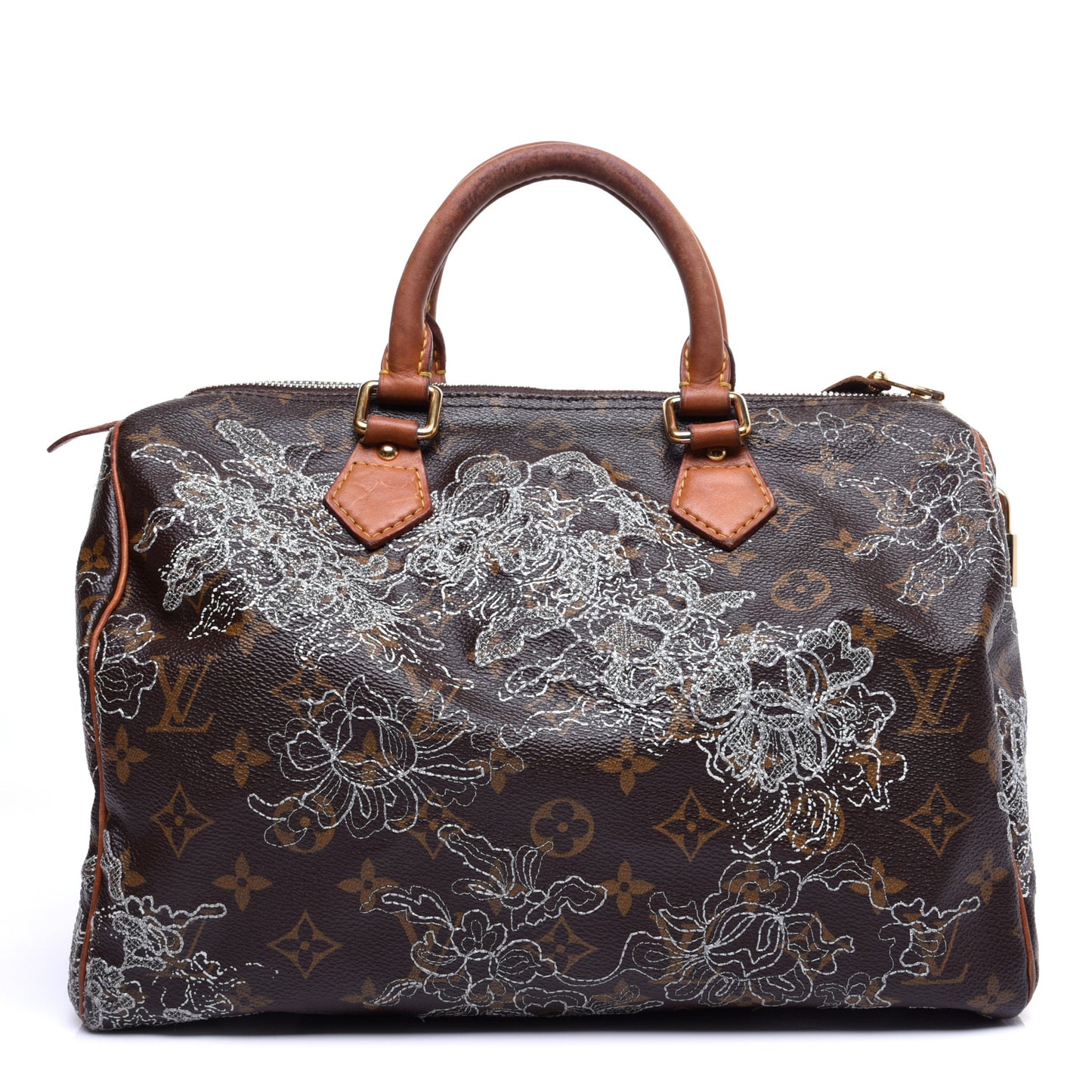 Monogram Dentelle Speedy 30 Silver