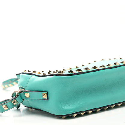 Valentino Garavani Calfskin Rockstud Camera Crossbody Bag Opaline Green 8 of 11
