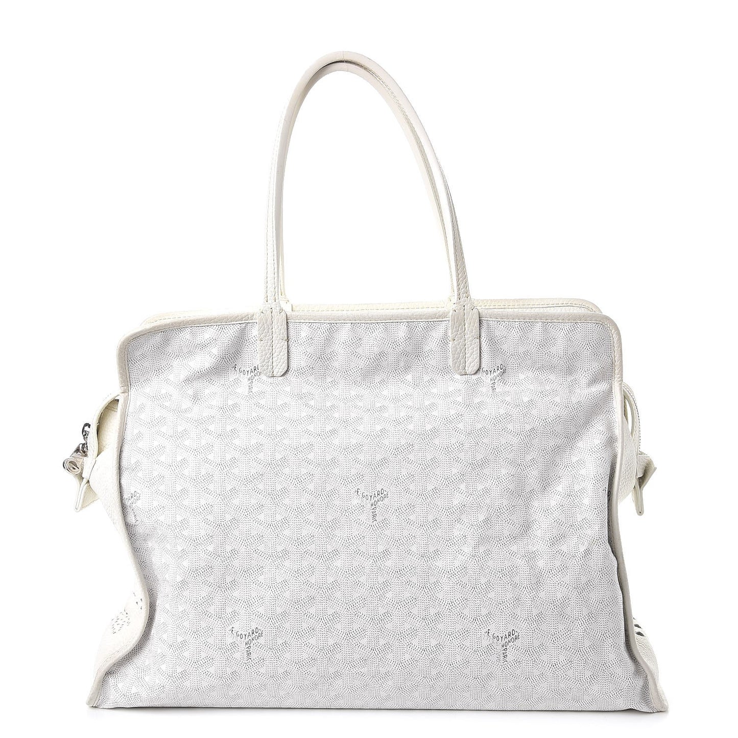 Goyardine Sac Hardy Pet Carrier PM White