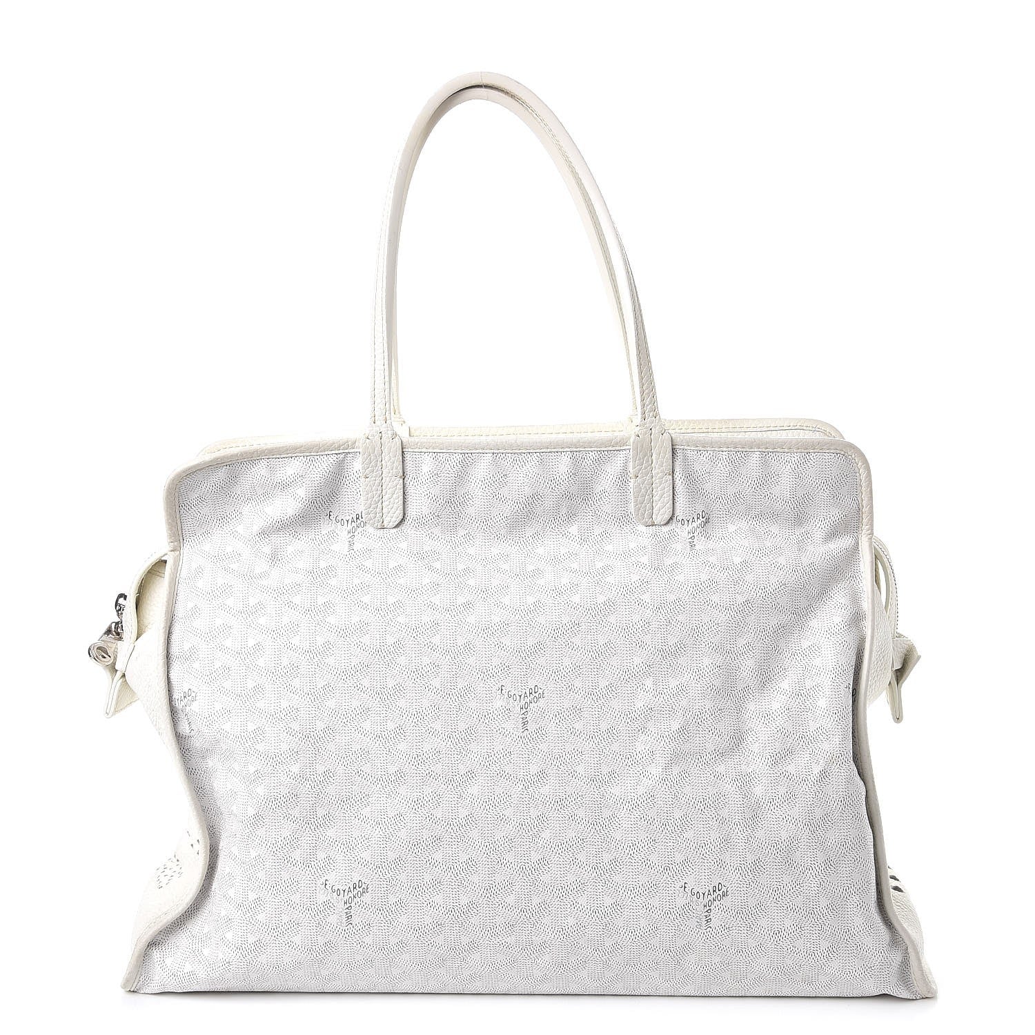 Goyard Goyardine Sac Hardy Pet Carrier PM White 1 of 16