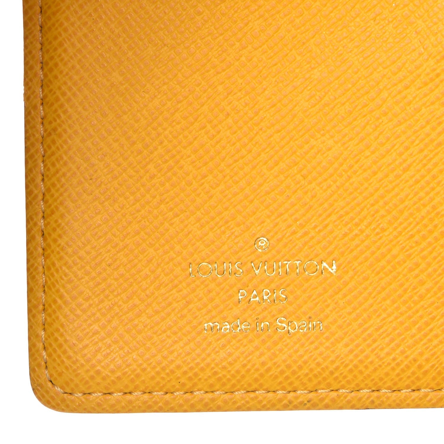 Louis Vuitton Monogram Groom Small Ring Agenda Cover Yellow 7 of 16