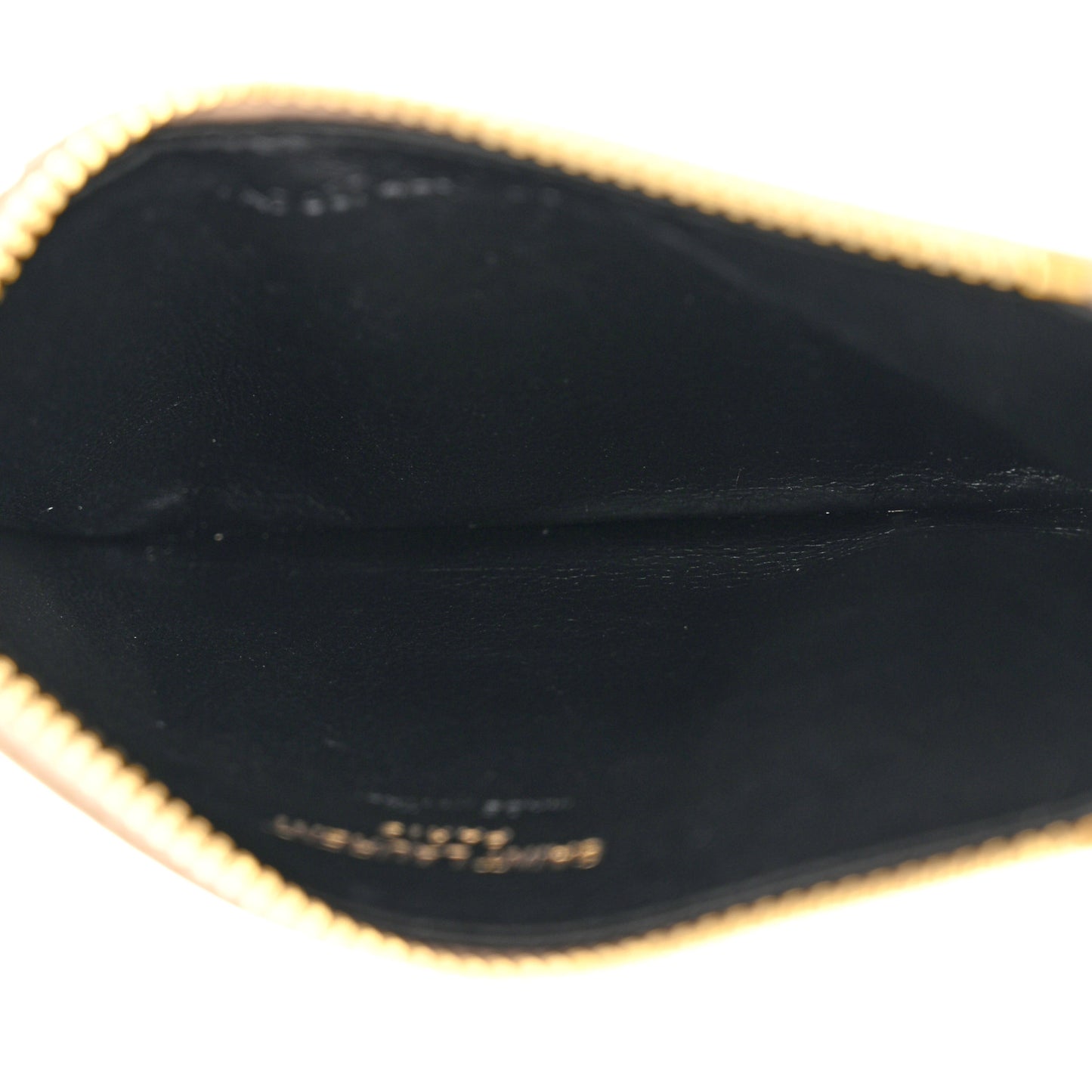 Grained Calfskin Monogram 5 Fragments Zip Pouch Card Holder Beige