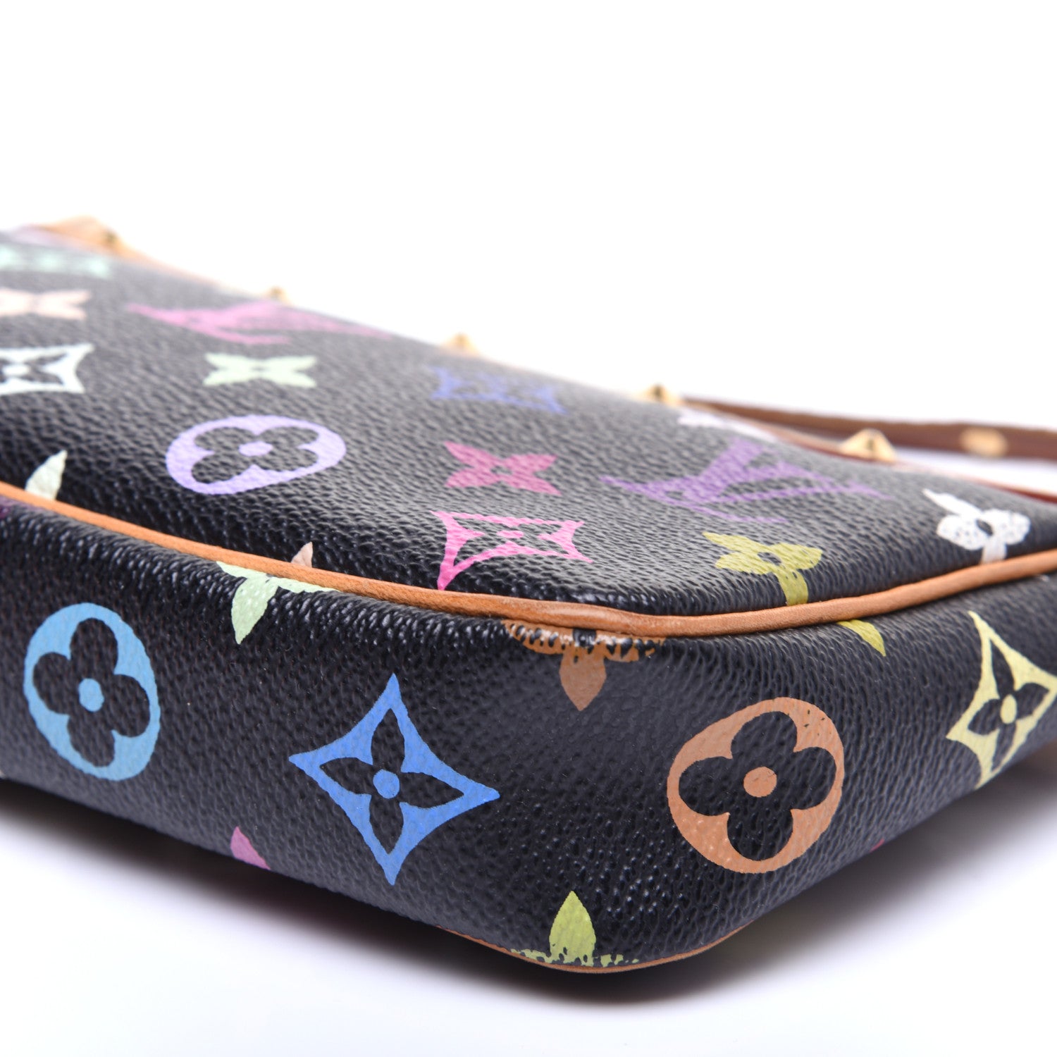 Louis Vuitton Monogram Multicolor Pochette Accessories Black 7 of 9