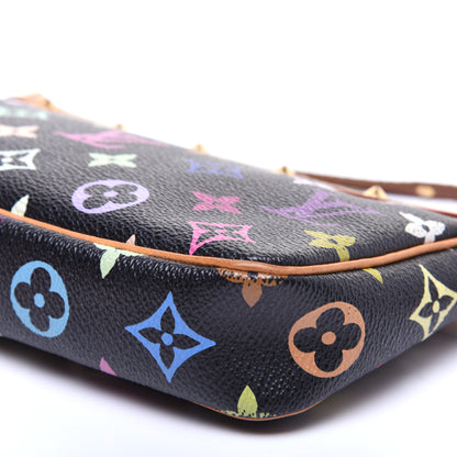 Louis Vuitton Monogram Multicolor Pochette Accessories Black 7 of 9