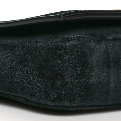 Saint Laurent Suede Monogram Tassel Kate 99 Baguette Bag Black 11 of 12