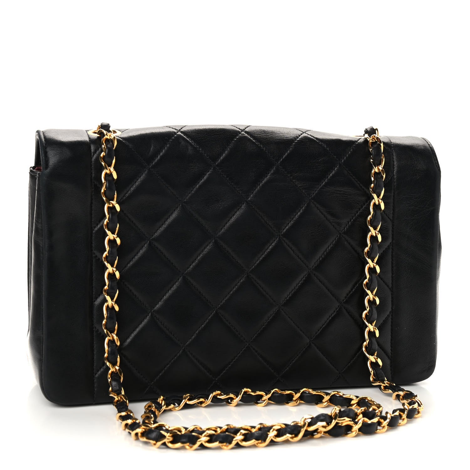 Chanel Lambskin Quilted Medium Single Flap Black 4 of 10