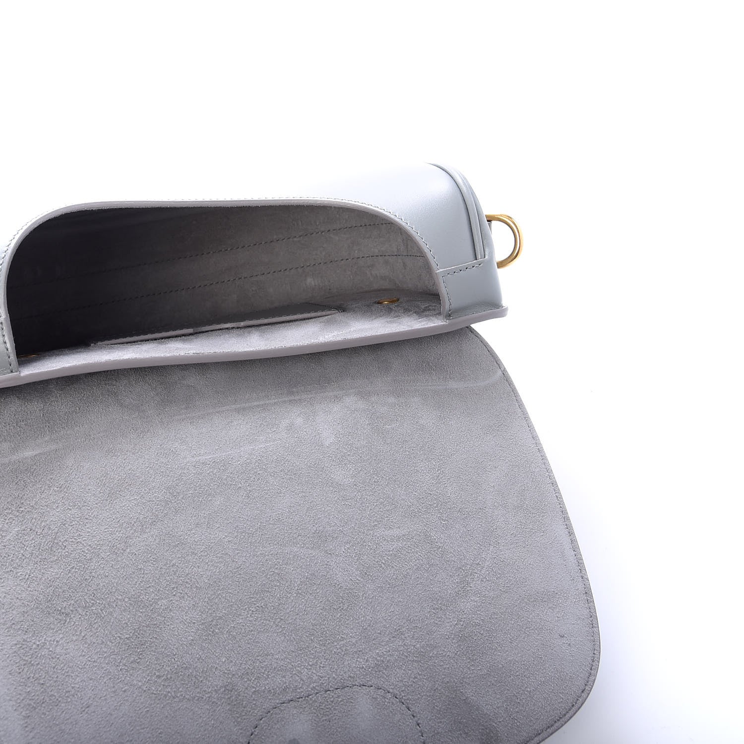 Christian Dior Box Calfskin Medium Bobby Flap Stone Grey 5 of 10