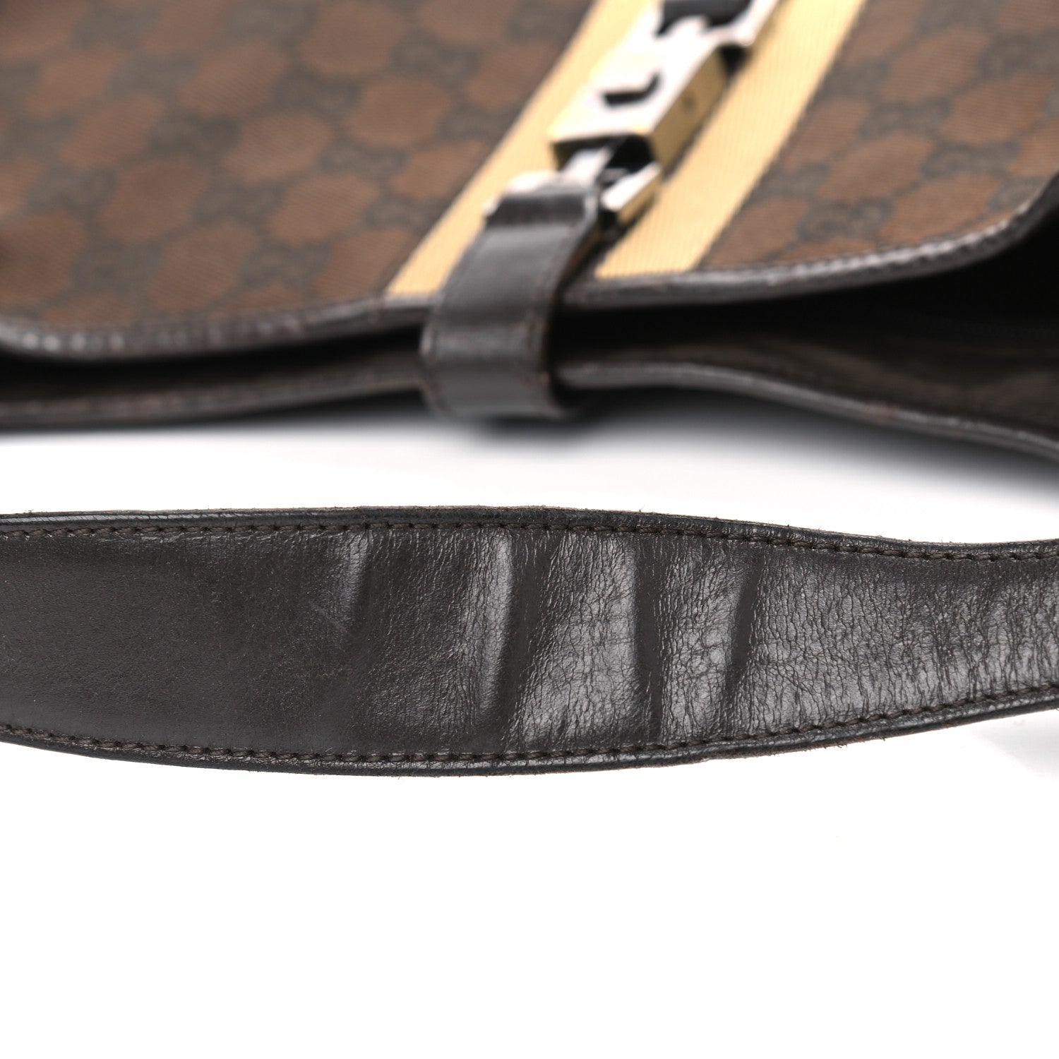 Gucci Monogram Web Small Jackie O Hobo Dark Brown 18 of 18