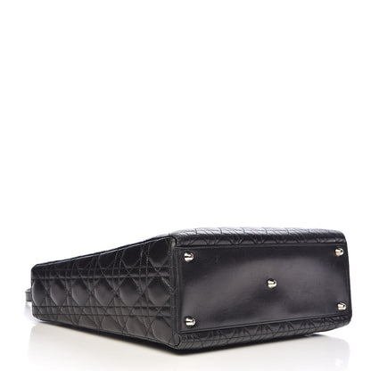 Christian Dior Lambskin Cannage Large Lady Dior Black 4 of 15