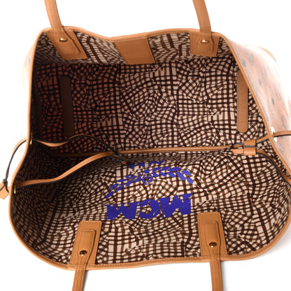 MCM Visetos Large Liz Reversible Shopper Tote Cognac 10 of 12