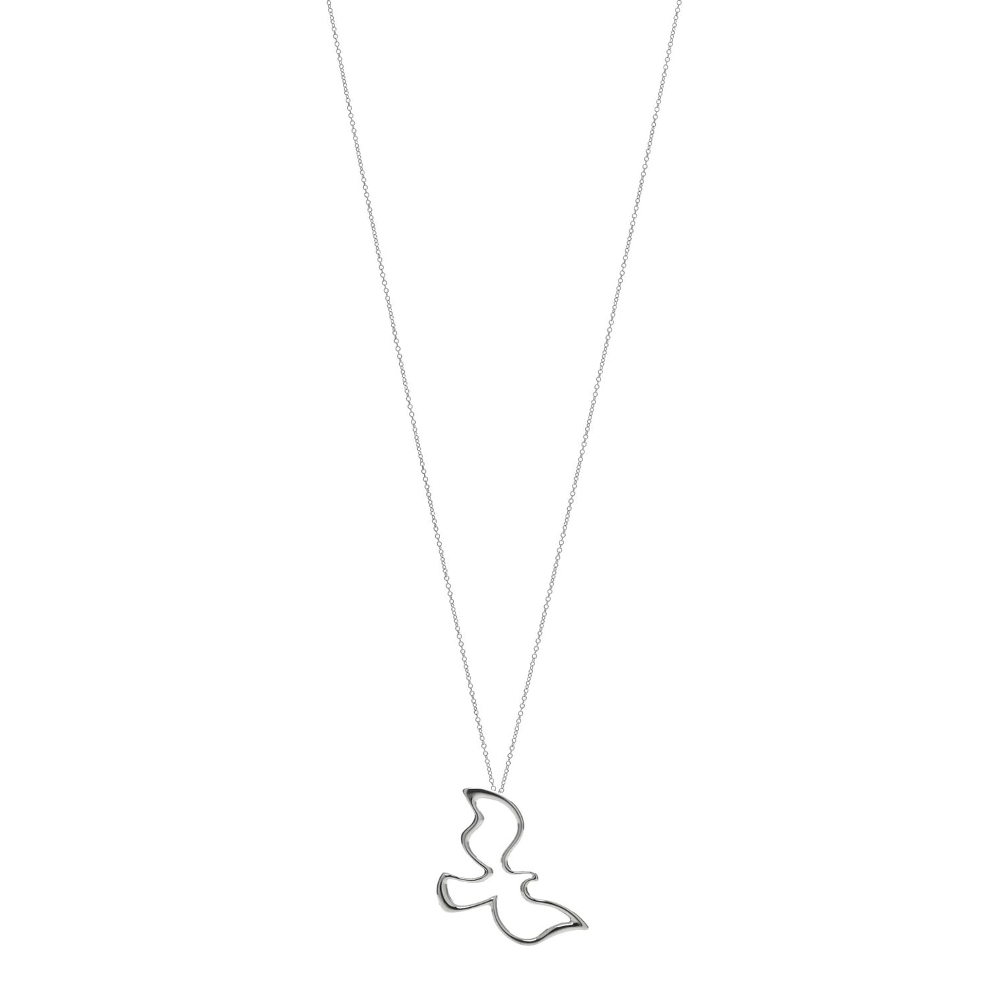 Sterling Silver Paloma Picasso Dove Pendant Necklace