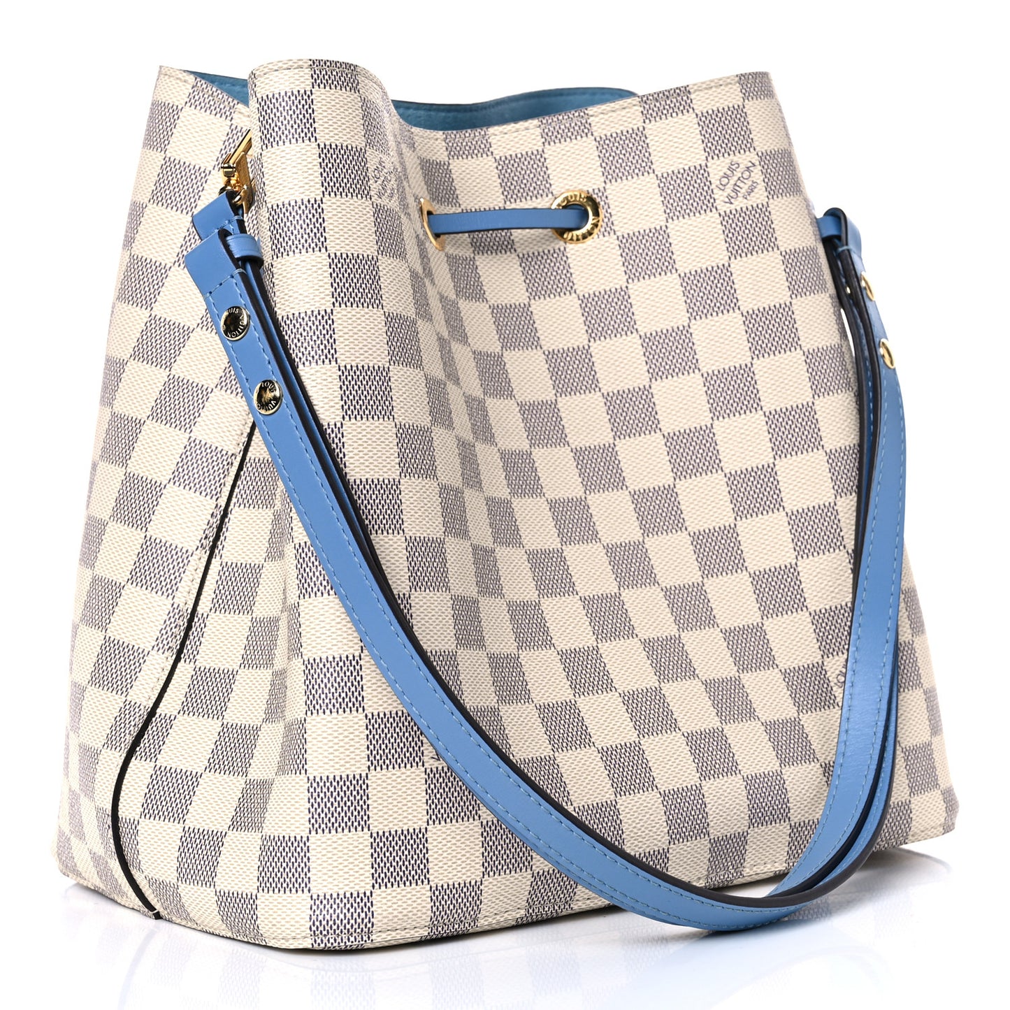 Damier Azur Neonoe MM Bleuet