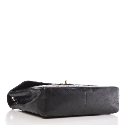 Chanel Lambskin Quilted Jumbo Single Flap Black 4 of 18