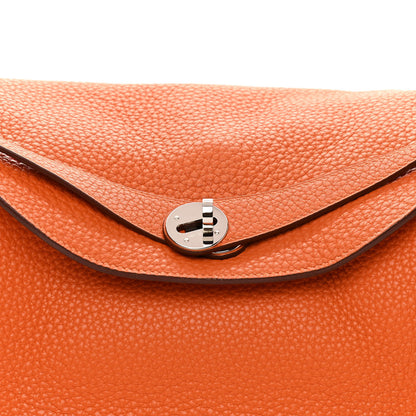 Hermes Taurillon Clemence Lindy 34 Orange 8 of 12