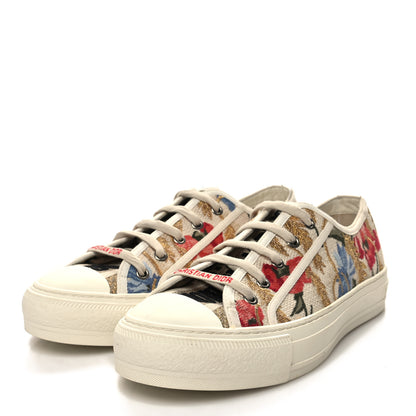 Christian Dior Canvas Floral Embroidered Womens Walk'N'Dior Low Top Sneakers 39 Multicolor 3 of 10