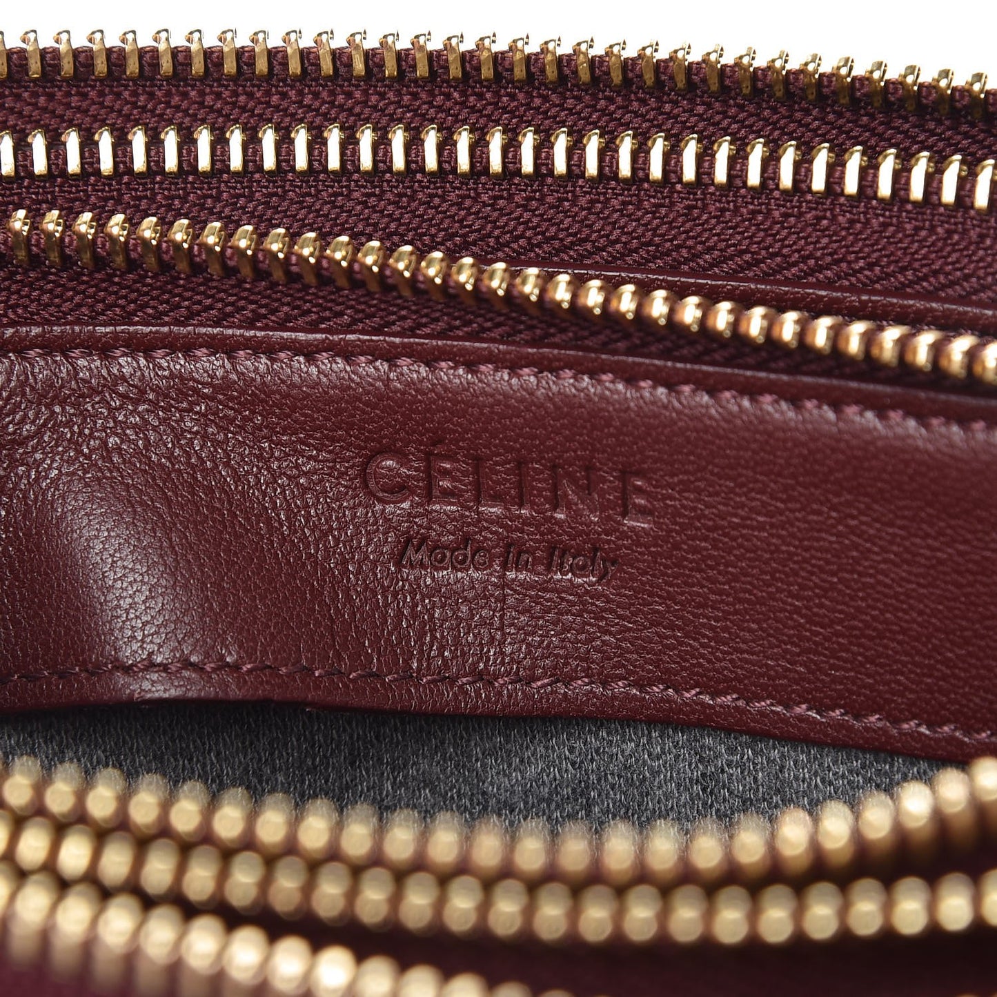 Smooth Lambskin Small Trio Crossbody Bag Burgundy