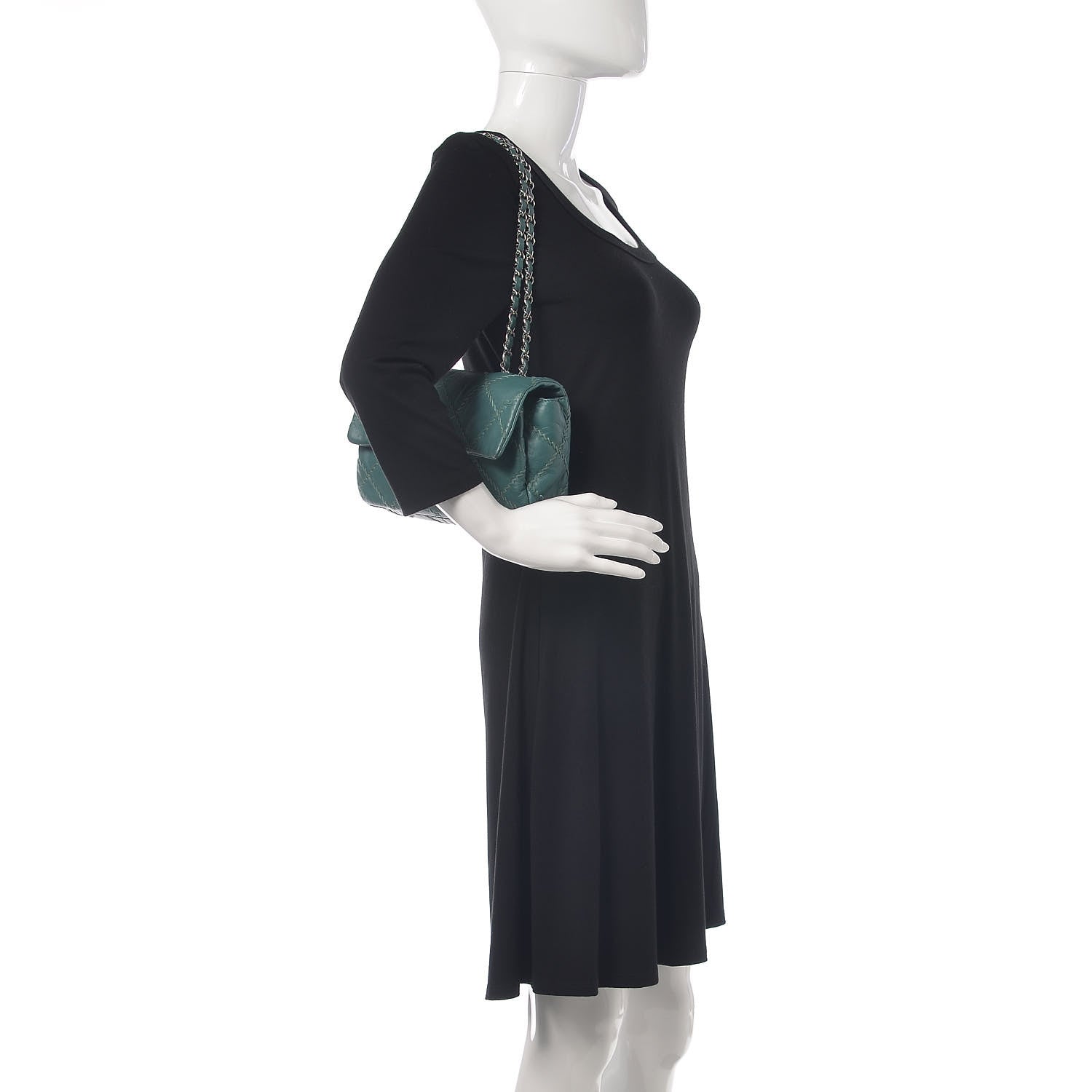 Chanel Calfskin Ultimate Stitch Flap Turquoise 2 of 15