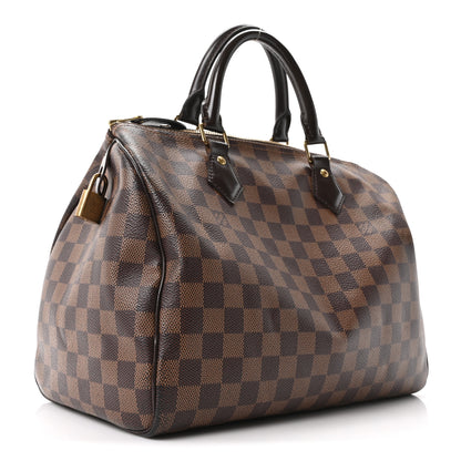 Louis Vuitton Damier Ebene Speedy 30 3 of 9