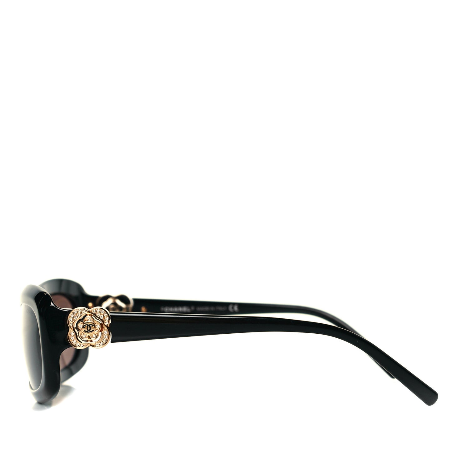 Crystal Camellia CC Sunglasses 5127-B Black