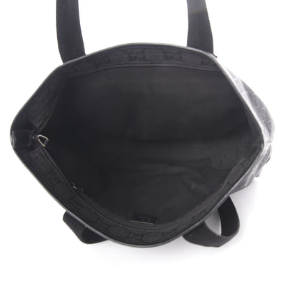 Gucci Nylon Monogram Calfskin Large Tote Bag Black 5 of 9