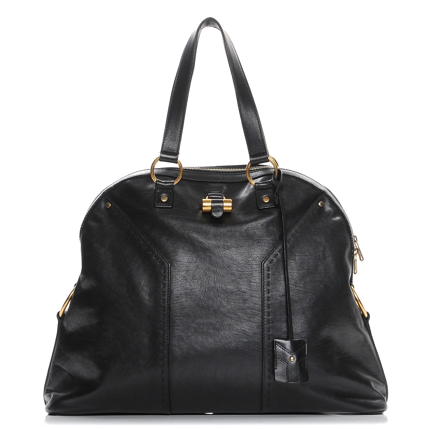 Saint Laurent Calfskin Oversized Muse Black 1 of 6